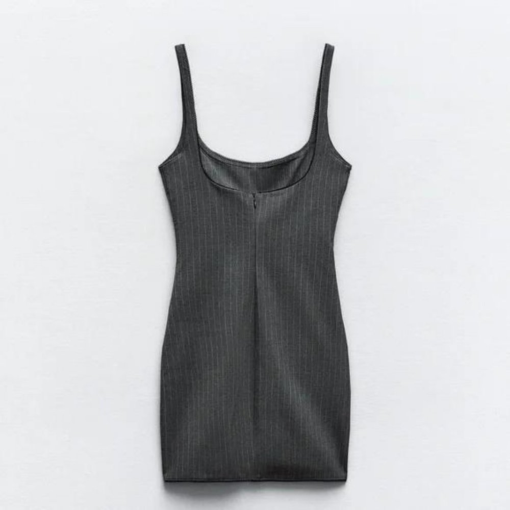 ZARA PINSTRIPE DRESS - Picture 4 of 5